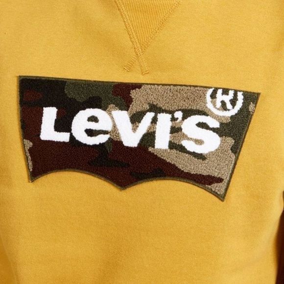 Levi's Long-Sleeve Camo Logo Crewneck Sweatshirt - Picture 6 of 9